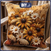 PILLOW 45X45 - GOLDEN AUTUMN BOUQUET WZ. 3 - front + back