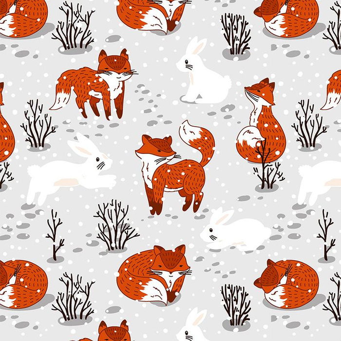 FOXES AND HARES - light brushed knitwear