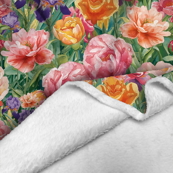 FLOWERS WZ. 73 - Minky-Plüsch