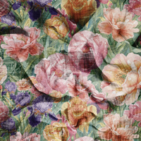 FLOWERS WZ. 73 - Baumwoll Musselin