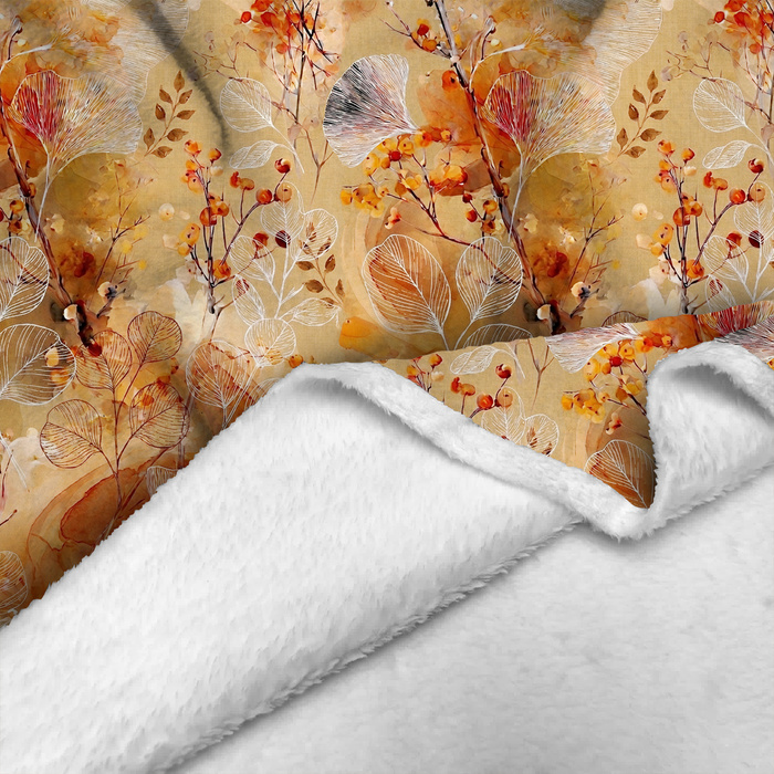 AUTUMN FLOWERS WZ. 24 - Minky plush