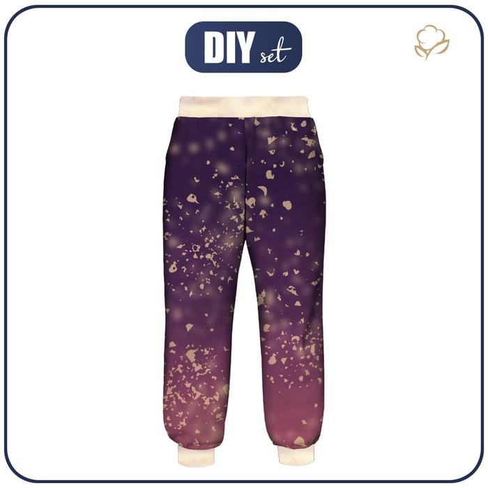 KID'S JOGGERS (ROBIN) - ANIMATED POLAR BEAR / background - sewing set (110/116)