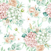 Hortensien / lime cream