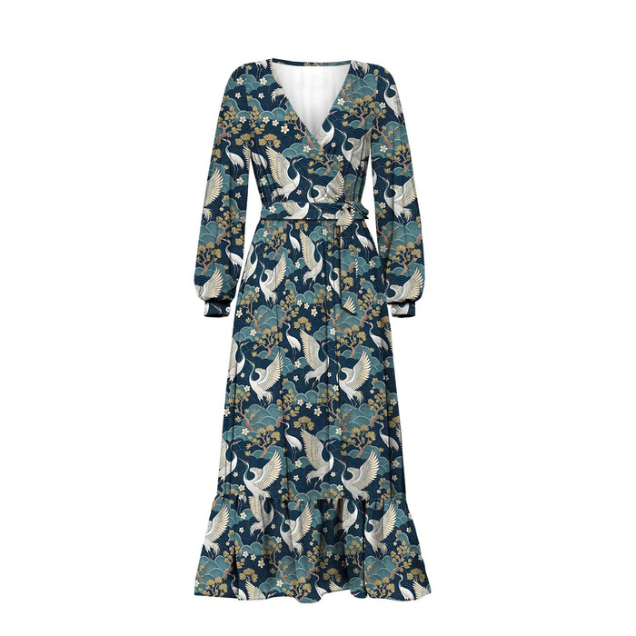 Japanese Garden wz.3  (birds) - Waterproof woven fabric