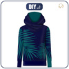 UNISEX HOODIE (HYDRA) - PALM LEAVES - Nähset S
