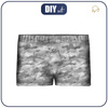 Boy's swim trunks - CAMOUFLAGE - scribble / grey - sewing set