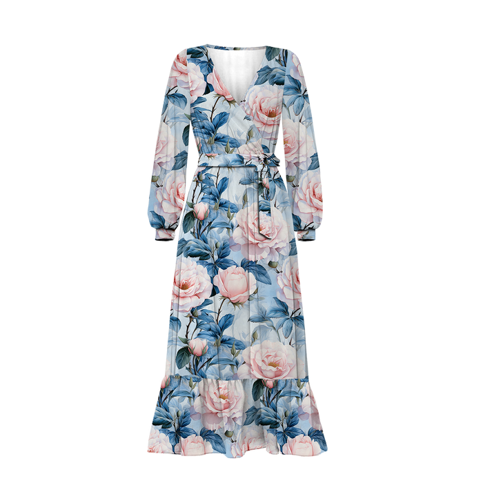 PASTEL FLOWERS WZ.14 - leichte Maschenware angeraut