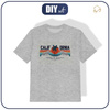 KINDER T-SHIRT - CALIFORNIA Ms. 1 / melange hellgrau  - Single Jersey
