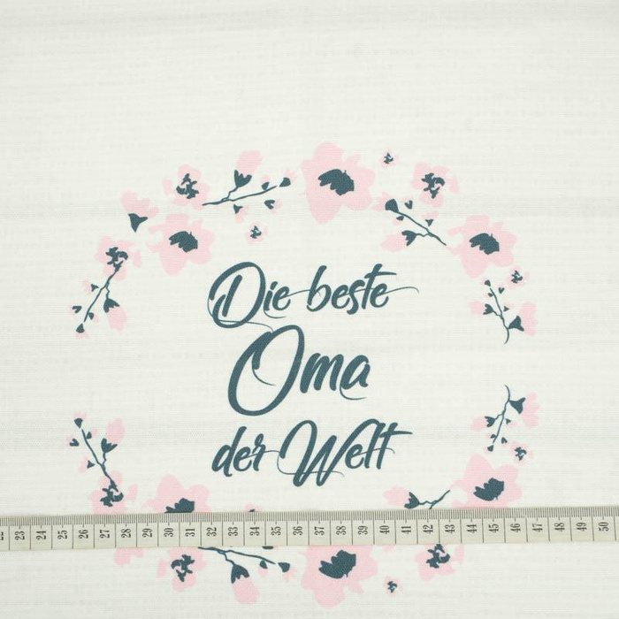 PANEL PODUSZKOWY - Die beste Oma der Welt/ płótno - HOME DECOR PREMIUM