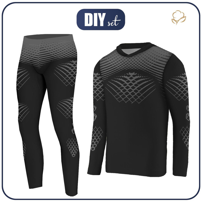 THERMO KOMPLET MĘSKI (STEVE) - GYM HERO - zestaw do uszycia M