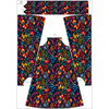 SUKIENKA "DALIA" MAXI - COLORFUL LEAVES wz. 2 - zestaw do uszycia