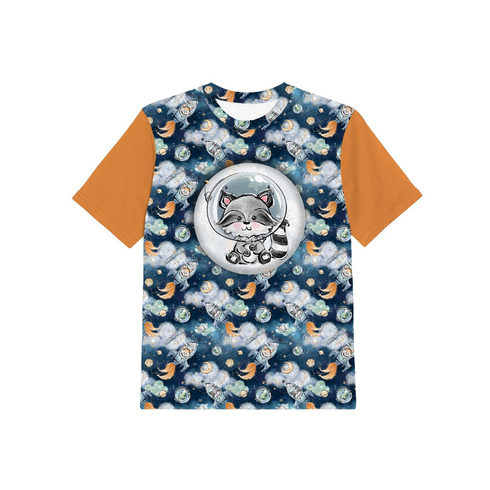 KID’S T-SHIRT - SPACE CUTIES pat. 1 (CUTIES IN THE SPACE) - single jersey (116/122)