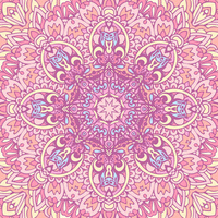 COLORFUL MANDALA pat. 2 - Cotton woven fabric