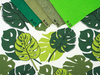 50cm TROPIC LEAVES - single jersey TE210