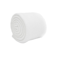 D-01 WEIß - Bündchenstoff gerippt