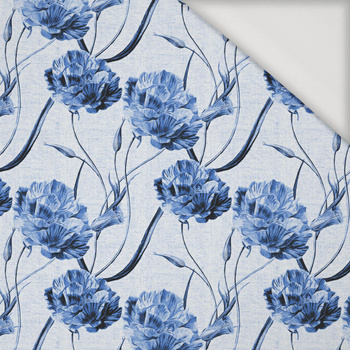 CARNATION pat. 1 (classic blue) - Viscose jersey