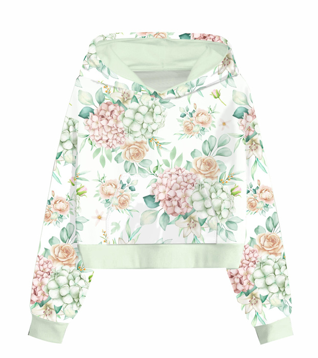 Hydrangeas / white - Waterproof woven fabric