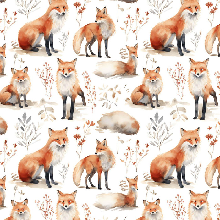 PASTEL FOX VZ. 2 - Mušelín bavlněný