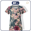 T-SHIRT DAMSKI - VINTAGE FLOWERS wz. 1 - zestaw do uszycia L