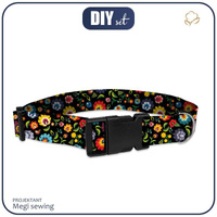 Collar - LOWICZ FOLKLORE / black 20mm