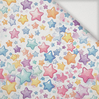 PASTEL STARS - Tkanina na ubrusy