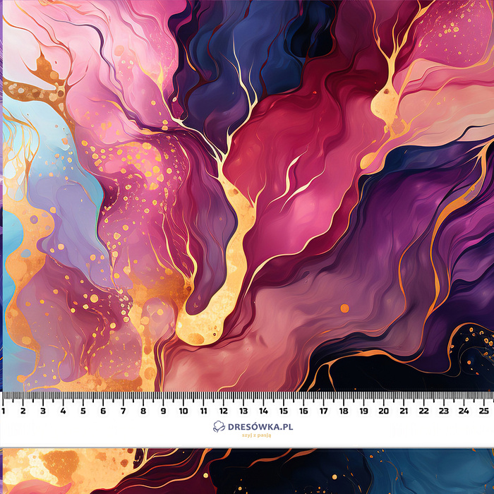 alcohol ink wz.18 - Baumwoll Webware