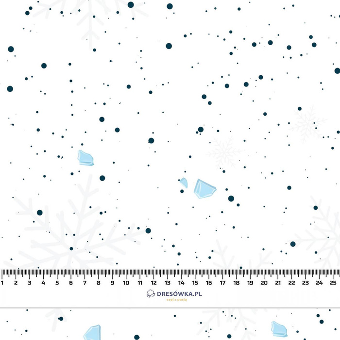 HAPPY CHRISTMAS PAT. 3 - brushed knitwear with elastane ITY