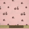 BIKES / pale pink - Cotton muslin