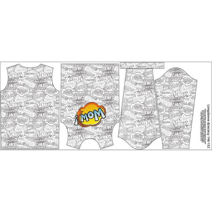 Longsleeve - KOMIKS / wow - single jersey (134/140)