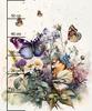 BEAUTIFUL BUTTERFLY VZ. 2 - panel (60cm x 50cm) teplákovina počesaná s elastanem ITY