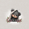 WINTER ANIMALS wz.8 - panel (60cm x 50cm)   Baumwoll Webware