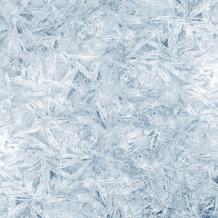 FROST m. 2 / hellblau (AUF GLAS GEMALT) - Baumwoll Webware