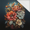 BOUQUET OF FLOWERS WZ.5 - Paneel (75cm x 80cm) Sommersweat mit Elastan ITY