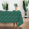VERDIGRIS / FLOWERS - Woven Fabric for tablecloths