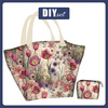 XL Tasche mit Utensilientasche 2 in 1 - PASTEL FLOWERS WZ. 30 - Nähset