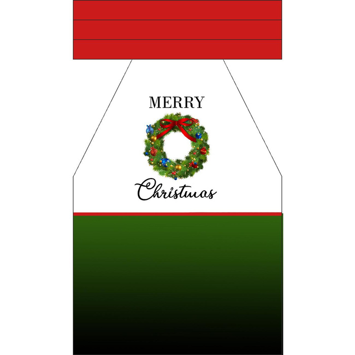 Vánoční Zástěra - MERRY CHRISTMAS / věnec