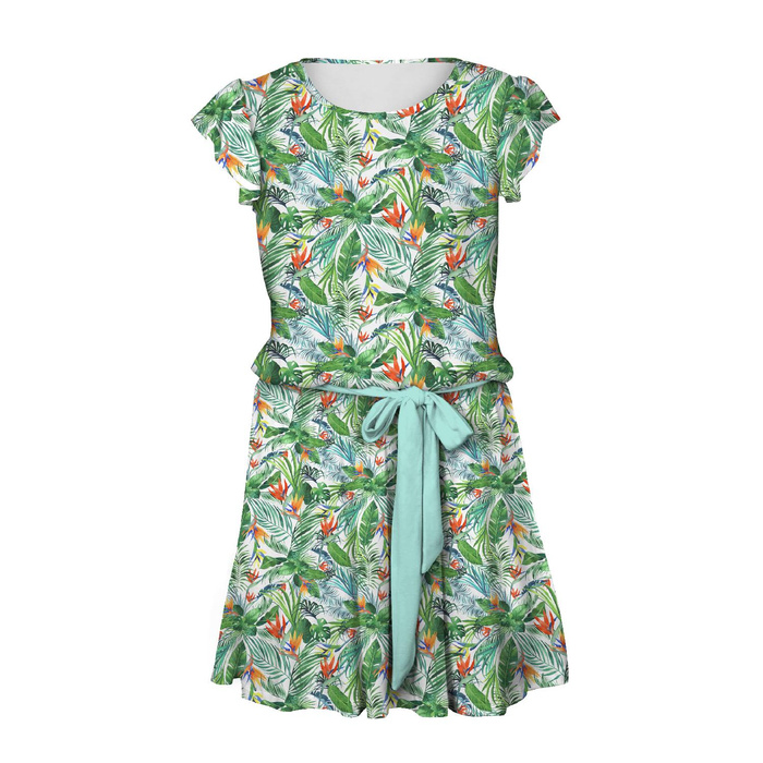 DRESS "EMMA" - PARADISE JUNGLE - Viscose jersey with elastane M