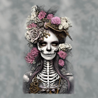 GOTHIC GIRL - panel (60cm x 50cm) lycra 300g