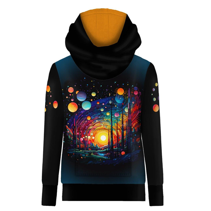 NEON GALAXY WZ.9 - panel (60cm x 50cm) teplákovina počesaná s elastanem ITY