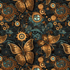 Butterfly & Flowers wz.12 - Nylonstoff PUMI