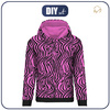 BLUZA DAMSKA (POLA) CLASSIC Z KAPTUREM - NEONOWA ZEBRA WZ. 1 - zestaw do uszycia M