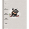WINTER ANIMALS wz.8 - panel (60cm x 50cm) Hydrophobic brushed knit