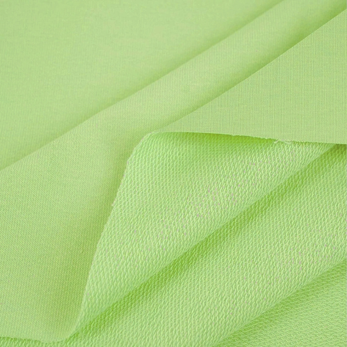 French Terry mit Elasthan - HELLGRÜN/GREEN (D-122)