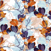 MAGNOLIE vz. 2 (barevný) - organický úplet single jersey s elastanem