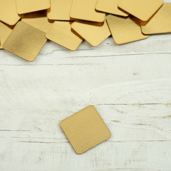Podložka pod brašnářské očka malý čtverec  - zlatá