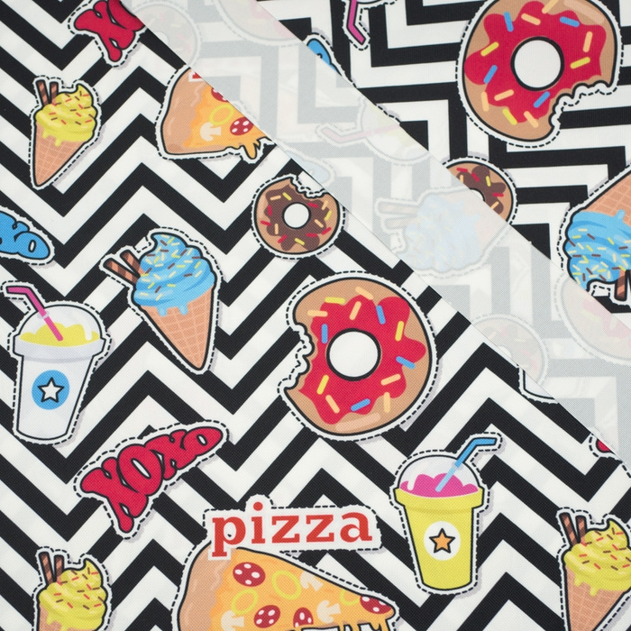 FAST FOOD - Waterproof woven fabric