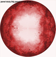 SPECKS (red) - big circle skirt panel