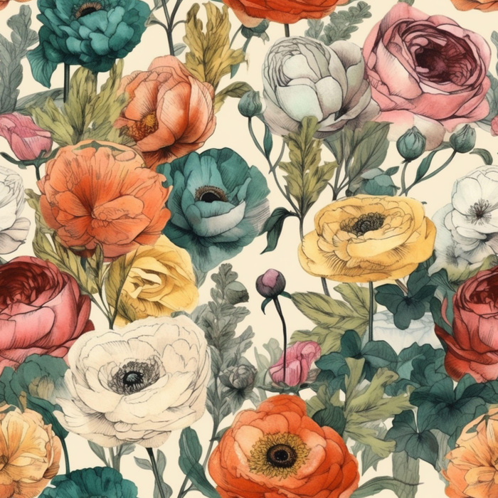 FLOWERS WZ.54 - Krepp