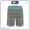 KID`S SHORTS "RIO" (98/104) - CHECK RETRO - sewing set