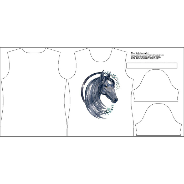 DAMEN T-SHIRT - PFERD m. 1 - Single Jersey M